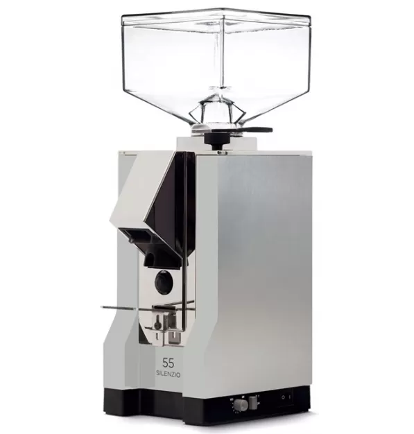 Eureka Mignon Silenzio 55 Espresso Grinder - Polished Natural Silver