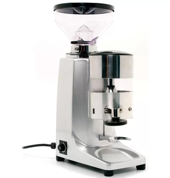 Quamar M80 Dosing Espresso Grinder with Timer in Silver