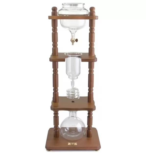 Yama 6-8 Cup Brown Wood Cold Drip Coffee Maker