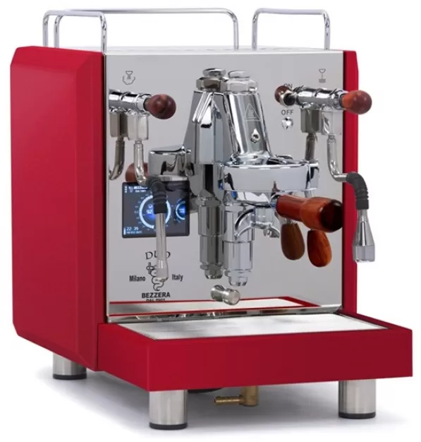 Bezzera DUO MN Dual Boiler Espresso Machine - Red