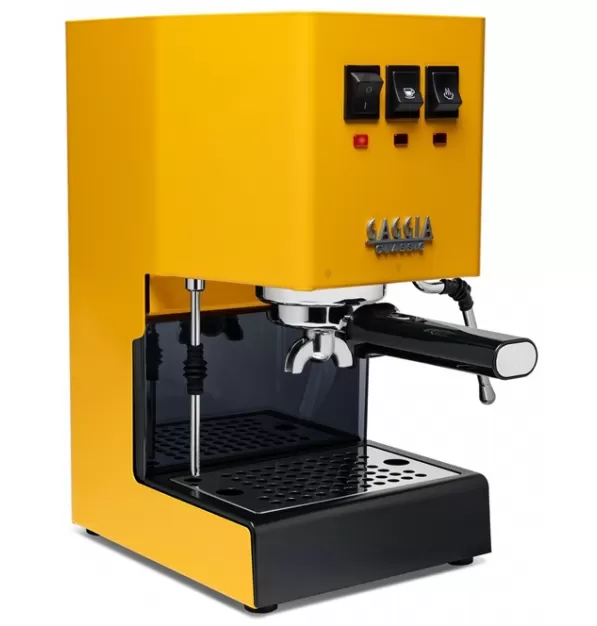 Gaggia Classic Evo Pro Espresso Machine in Sunshine Yellow