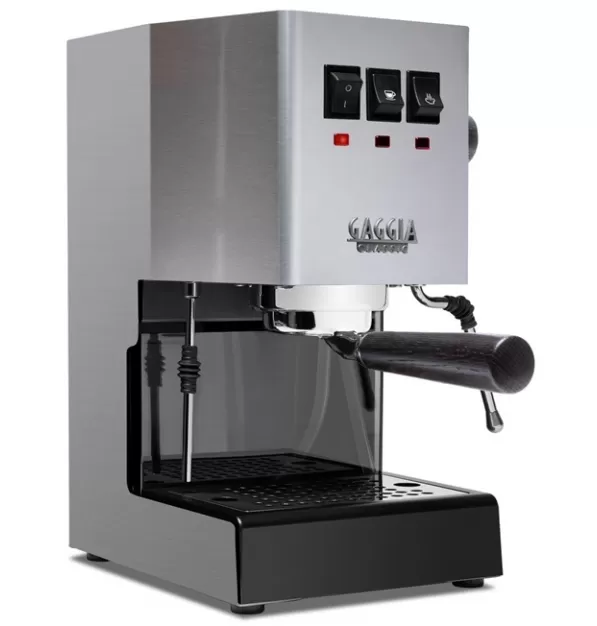 Gaggia Classic Evo Pro Semi-Automatic Espresso Machine with Blackened Oak