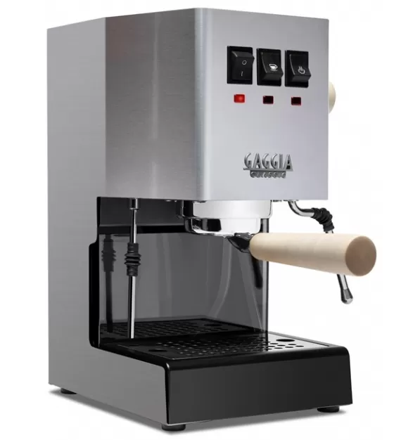 Gaggia Classic Evo Pro Semi-Automatic Espresso Machine with Tiger Maple