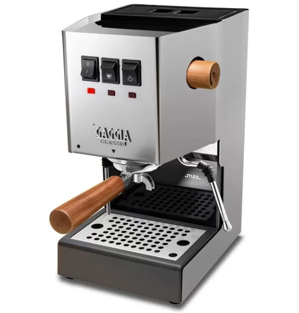 Gaggia Classic Pro in Stainless Steel - Sapele