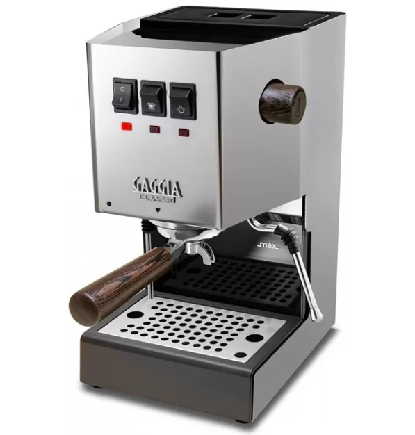 Gaggia Classic Pro in Stainless Steel - Wenge