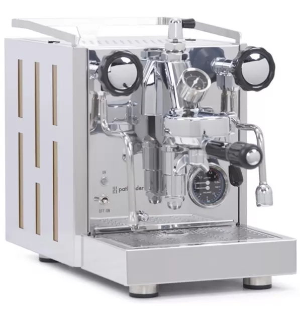 Quick Mill Pathfinder Heat Exchanger Espresso Machine with Flow Control - Gold Panels