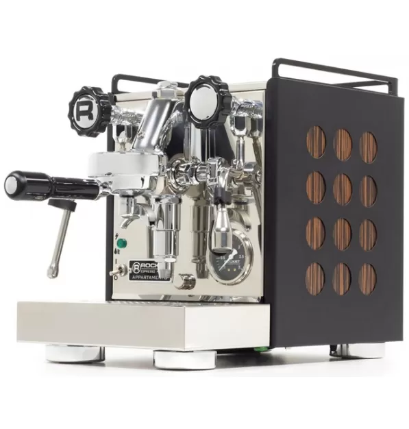 Rocket Espresso Appartamento Serie Nera Espresso Machine - Walnut Quarter Cut