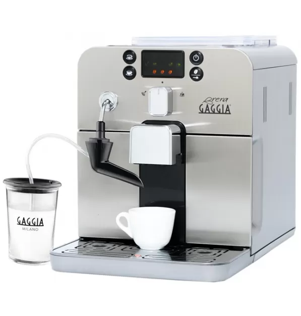 Gaggia Brera Cappuccino Espresso Machine in Silver