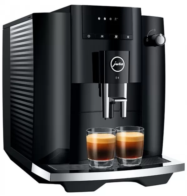 JURA E4 Super-Automatic Espresso Machine - Piano Black