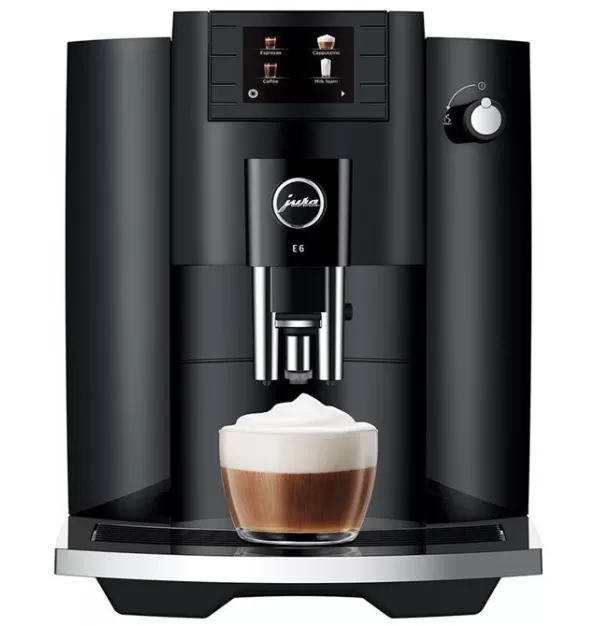 JURA E6 Super-Automatic Espresso Machine - Piano Black