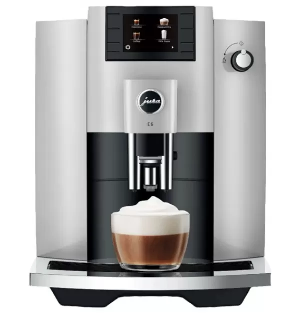 JURA E6 Super-Automatic Espresso Machine - Platinum