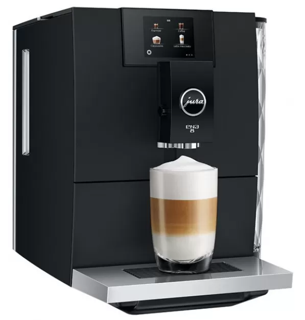 JURA ENA 8 Super-Automatic Espresso Machine - Full Metropolitan Black