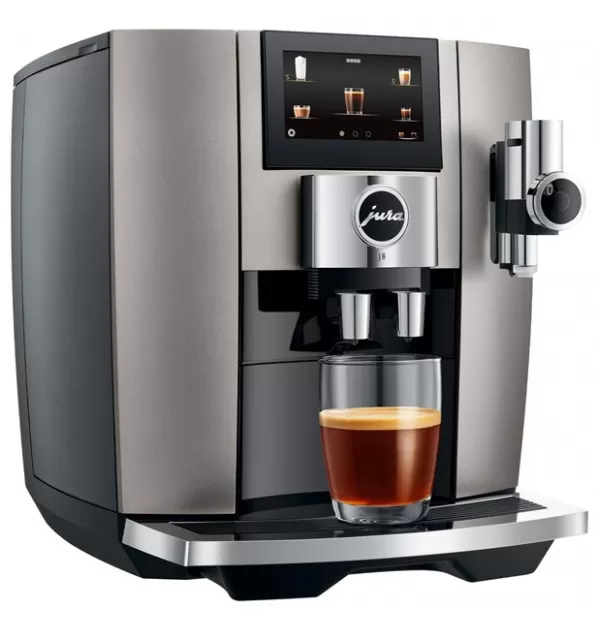 JURA J8 Super-Automatic Espresso Machine - Midnight Silver