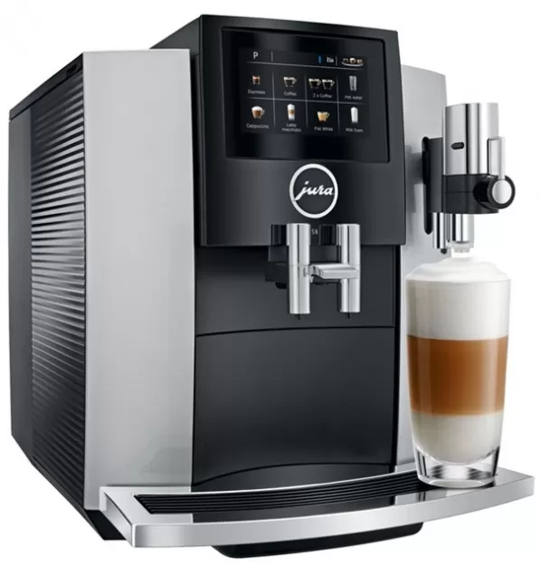 JURA S8 Super-Automatic Espresso Machine - Moonlight Silver